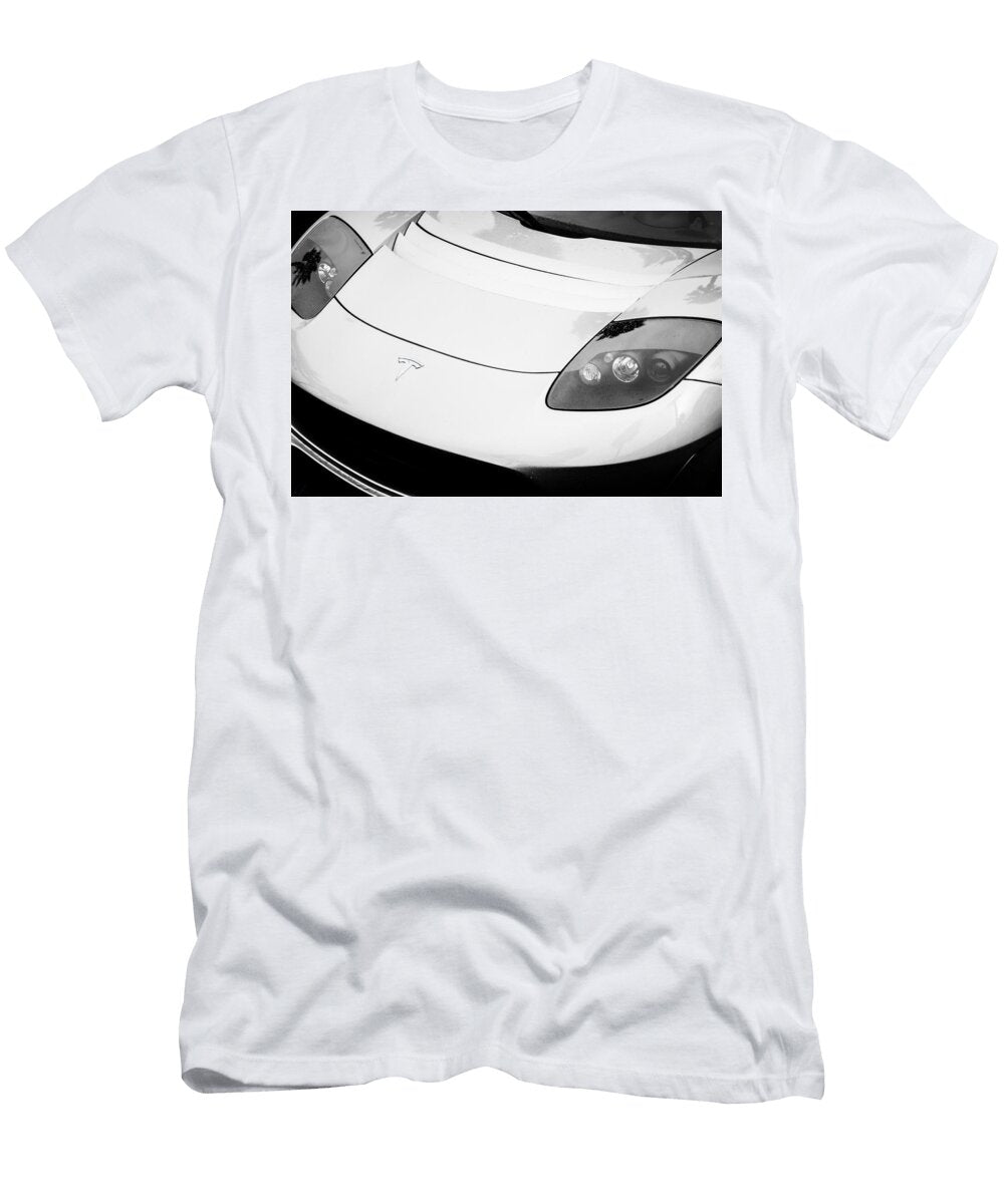 Tesla Roadster Sport Front End 0023bw Jill Reger T-Shirt