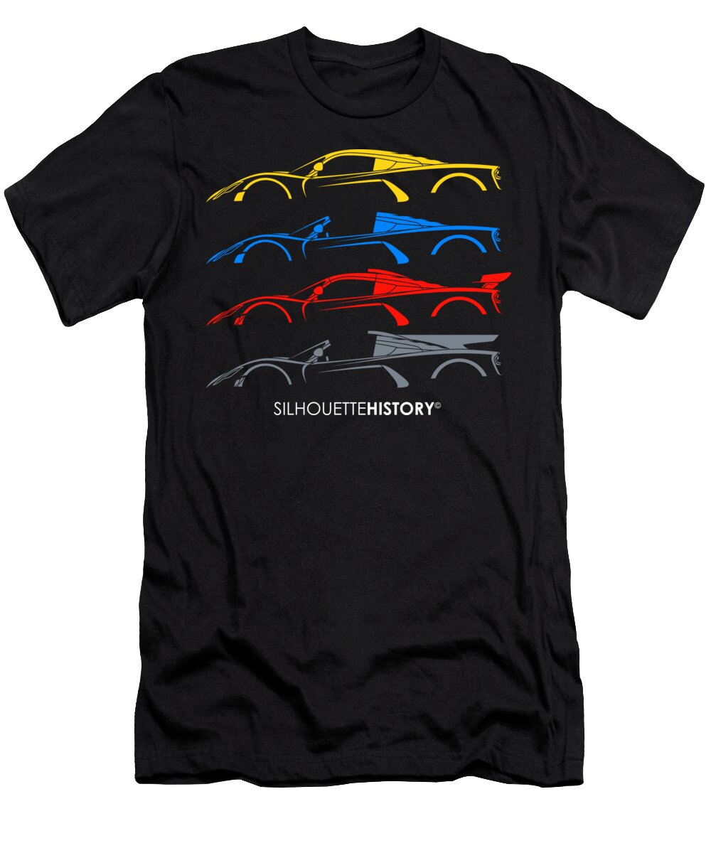 Texan Supercar F5 Silhouettehistory Gabor Vida T-Shirt
