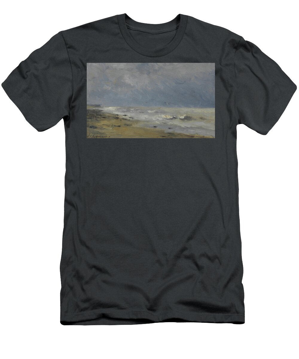 The Coast of Normandy Stanislas Victor Edouard Lepine T-Shirt