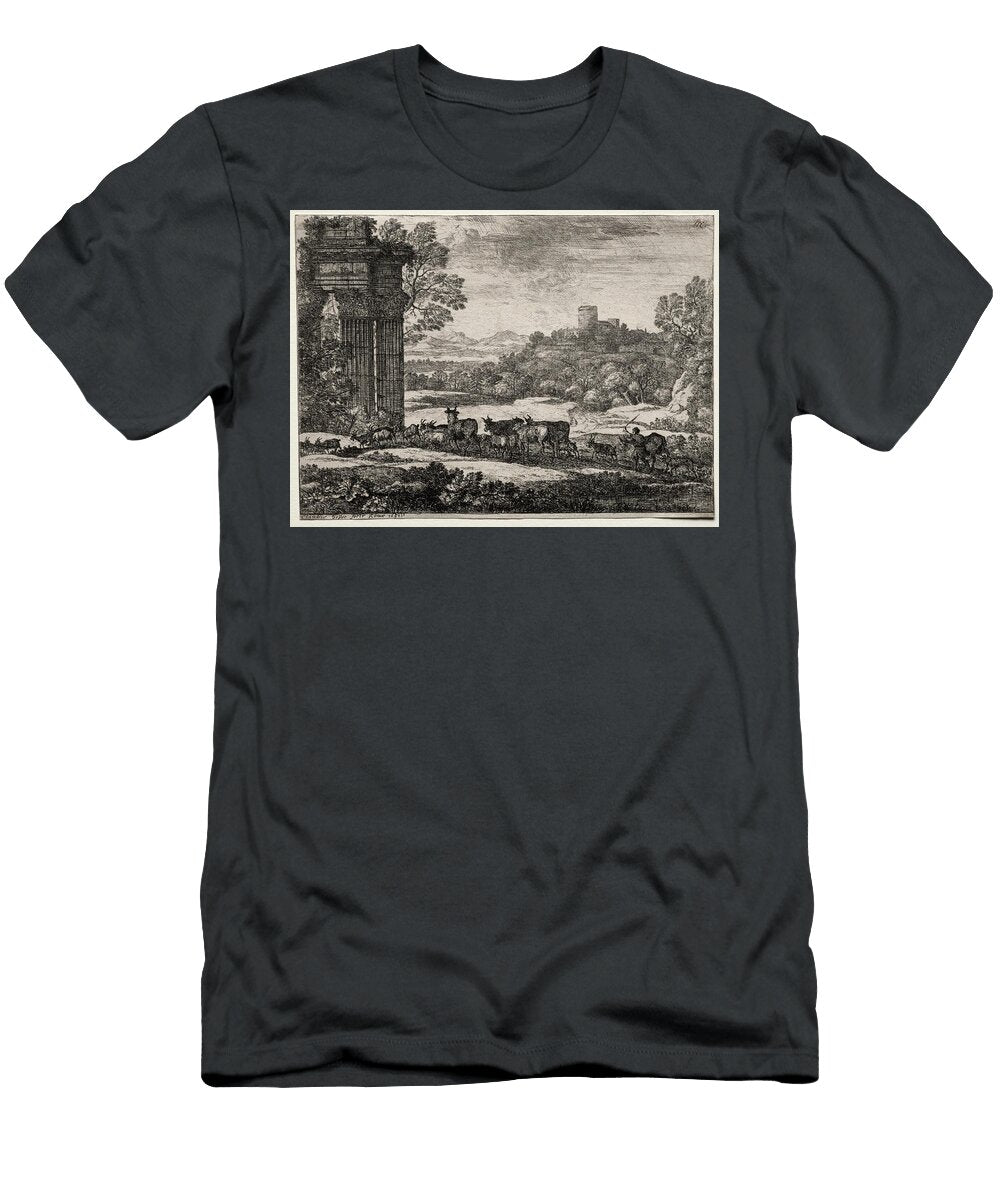 The Herd Returning in Stormy Weather 1651 Claude Motionage Designs T-Shirt