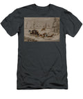 The Mail Coach in a Drift of Snow 1825 James Pollard T-Shirt