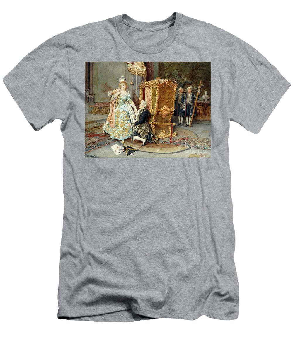 The Proposal By Signorini Watercolor Giuseppe Signorini T-Shirt