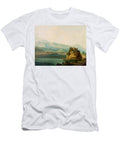 The Rope Bridge At Serinagur Thomas Daniell T-Shirt
