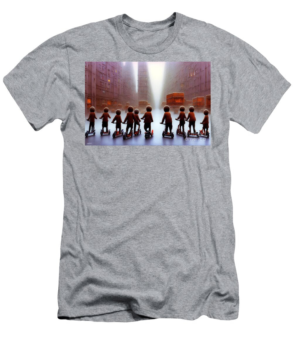 The Scooter Brigade 20221016f Wingsdomain Art and Photography T-Shirt