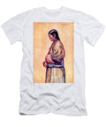 Tibetan Woman Portrait with Traditional Clothing and Braid As1 Historic Illustrations T-Shirt