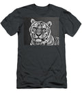 Tiger Portrait Black and White Nikolyn Mcdonald T-Shirt