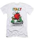 Tomato and Olive Vespa Adventure Siraj Dean T-Shirt