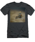 Toy Motorcycle Racer in Blue Leathers Yo Pedro T-Shirt