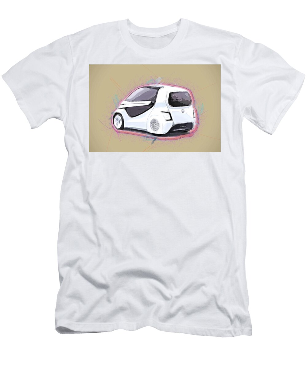 Toyota Concept I Ride 2017 Futuristic Concepts Two Seat Hatchback Compact Cars Japanese Ola Kunde T-Shirt