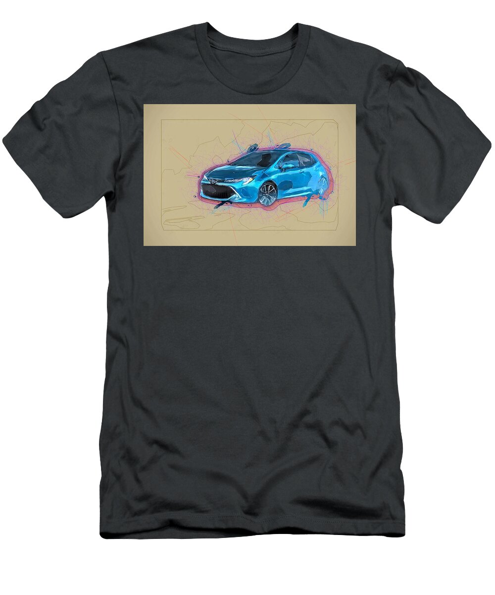 Toyota Corolla Xse Hatchback 2019 Cars New Ola Kunde T-Shirt