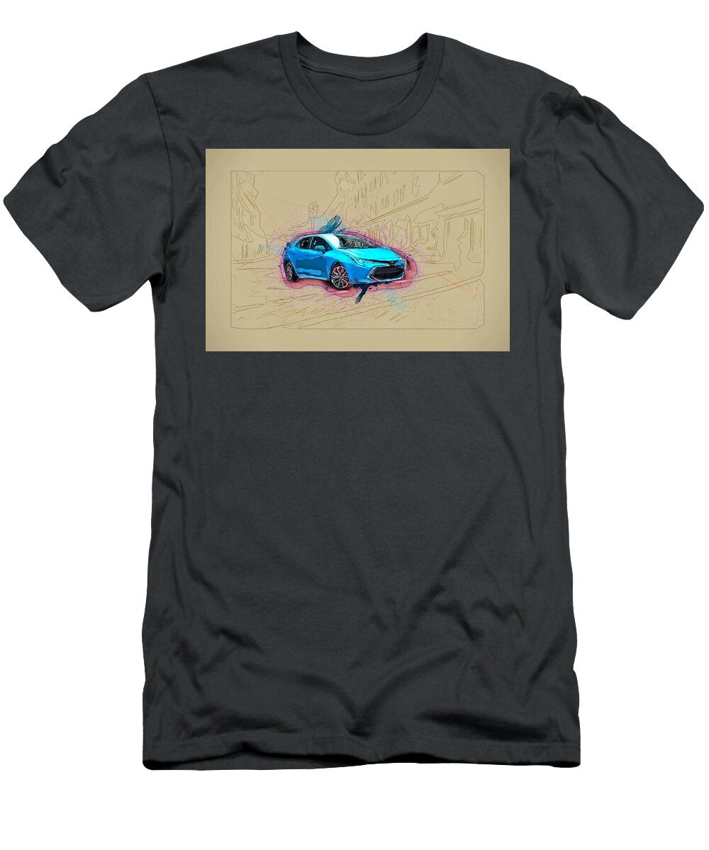 Toyota Corolla Xse Hatchback 2019 New Blue Family Cars Japanese Ola Kunde T-Shirt