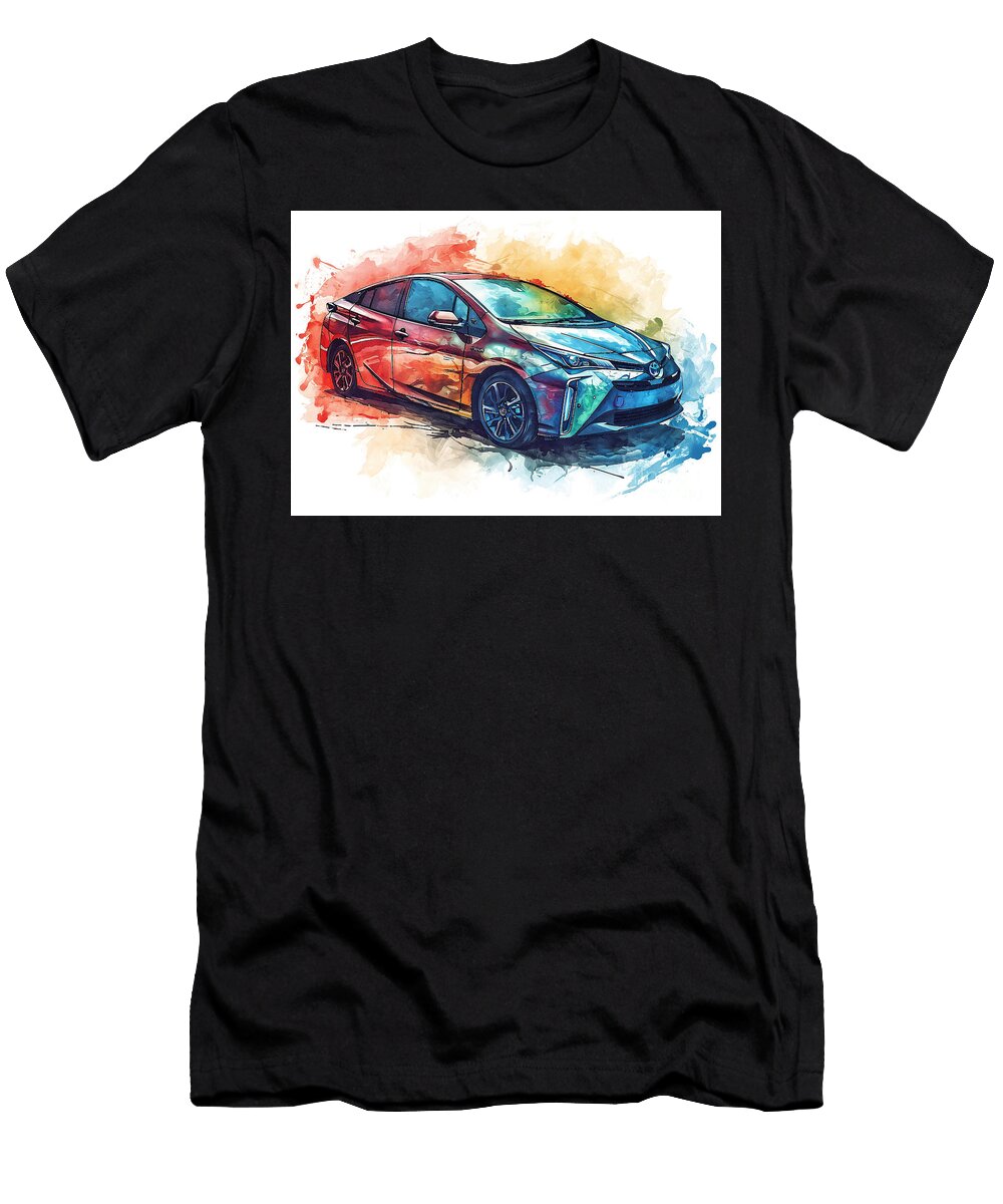 Toyota Prius Automotive Art Clark Leffler T-Shirt