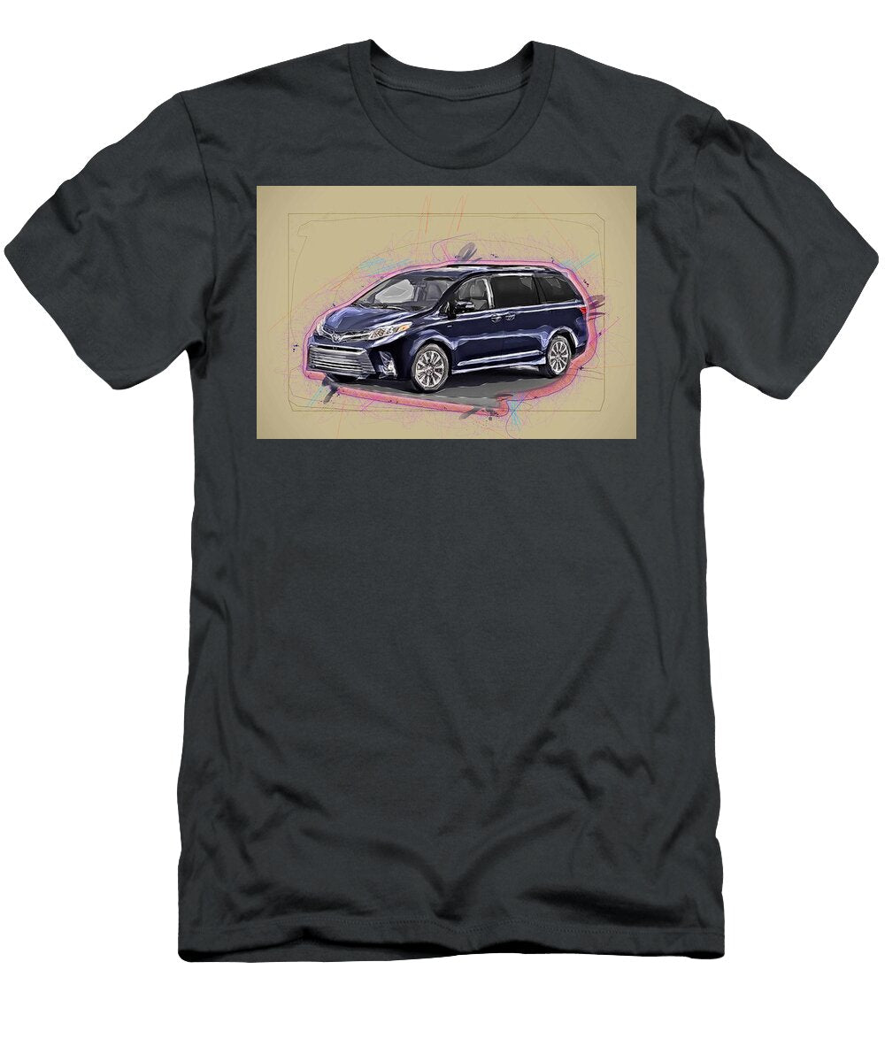 Toyota Sienna 2018 Cars Minivan Blue Japenese Ola Kunde T-Shirt