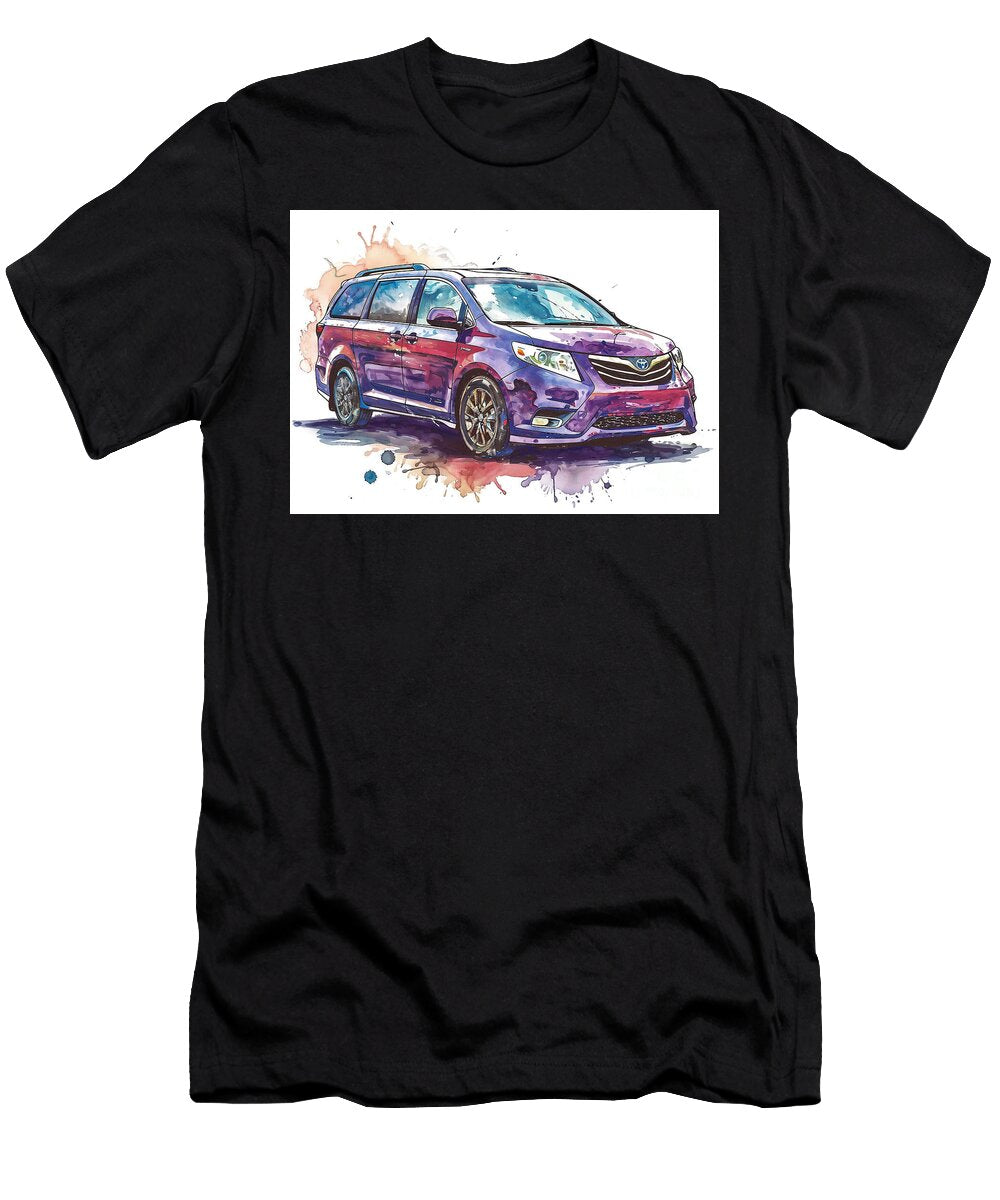 Toyota Sienna Auto Vibrant Colors Clark Leffler T-Shirt