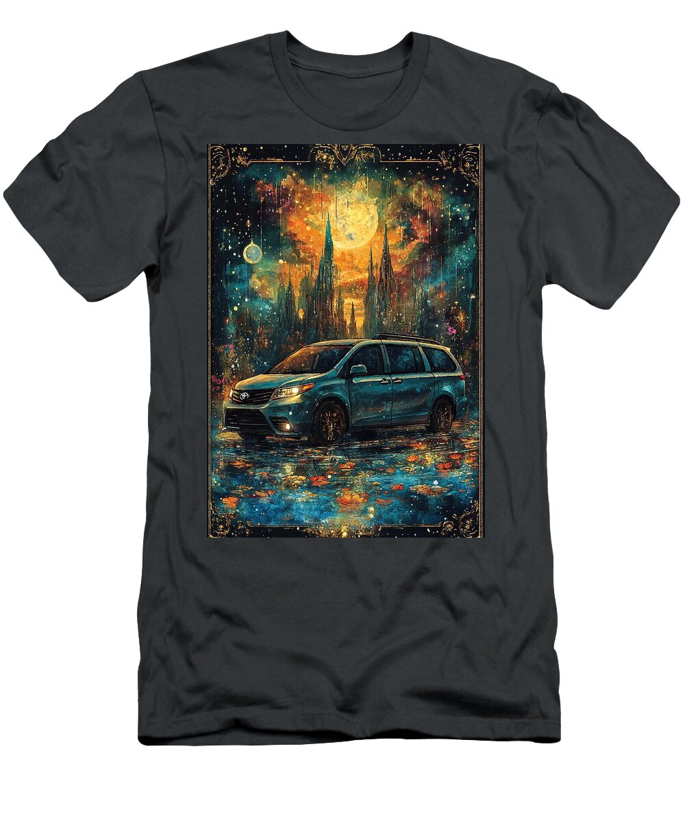 Toyota Sienna Car Cosmic Road Trip Kyran Estrada T-Shirt