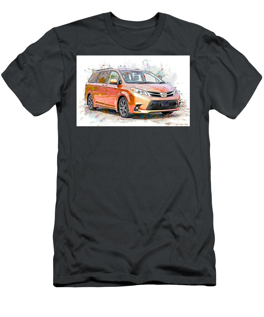 Toyota Sienna Le Minivans 2009 Cars Watercolor Xl20 Lowell Harann T-Shirt