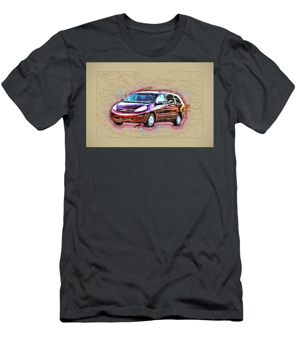Toyota Sienna Le Minivans 2009 Cars Xl20 Japanese Ola Kunde T-Shirt