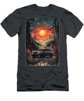 Toyota Sienna Minivan on a Forest Road with a Dramatic Sunset Kyran Estrada T-Shirt