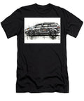 Toyota Sienna Minivan Side View Sketch Automotive Design Illustration Lowell Harann T-Shirt