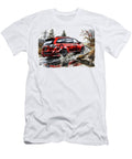 Toyota Sienna Red Minivan Driving Through Water Off Road Adventure Lowell Harann T-Shirt