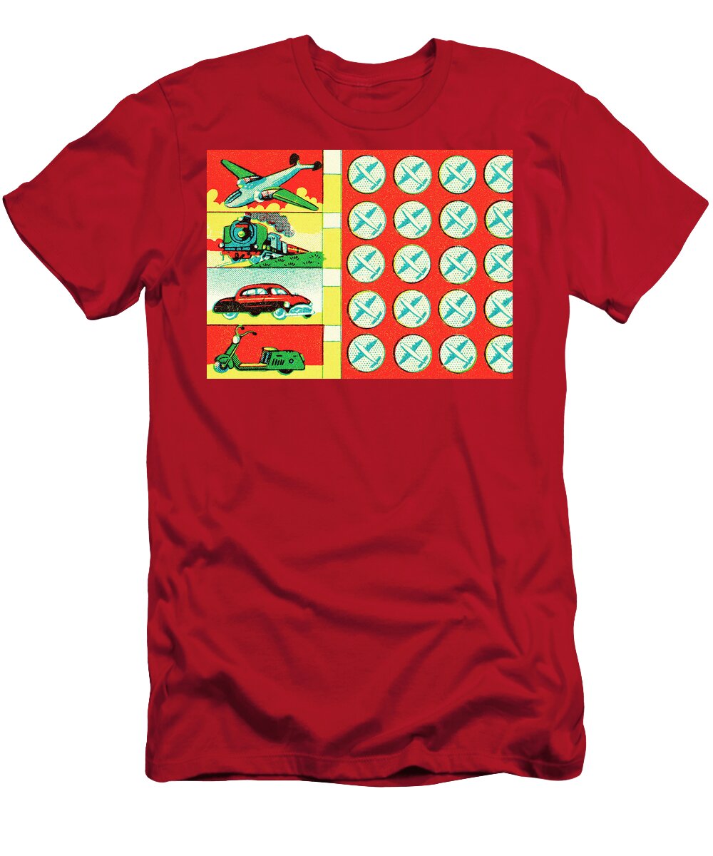 Transportation Pattern Csa Images T-Shirt