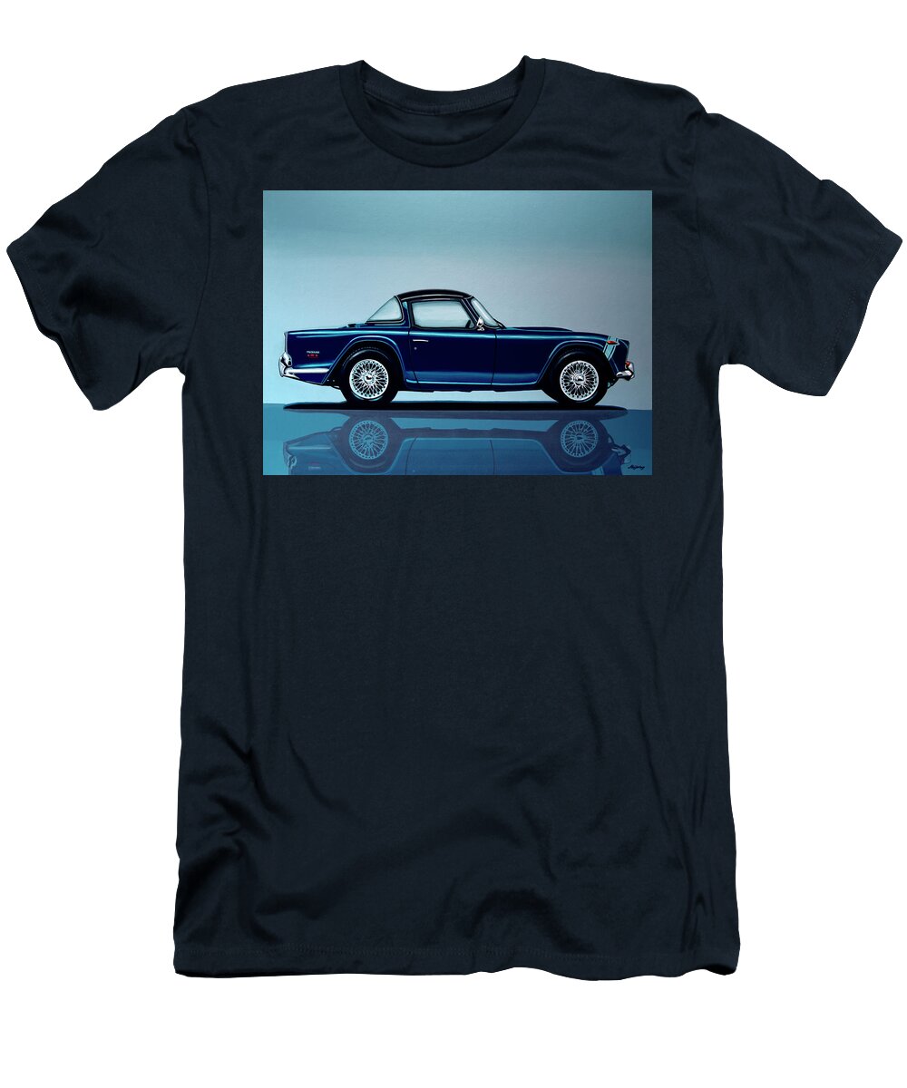 Triumph Tr5 Painting Paul Meijering T-Shirt