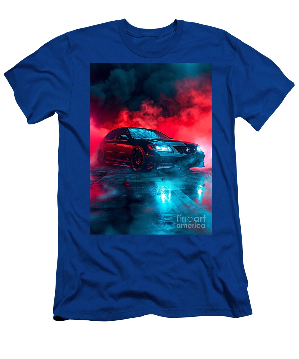 Tsx Sedan Blaze Acura Tsx Sedan in Epic Smoke Trails Clark Leffler T-Shirt