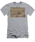 Two Cheetah Killing Blue Wildebeest After Successful Hunt Sylvain Cordier Natureplcom T-Shirt
