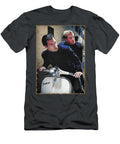 Two Men on a Scooter Two Men on a Vespa Travel Poster Art Print T-Shirt