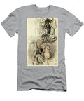 Two Sketches Armed Riders and Figure on the Ground Eugene Delacroix T-Shirt