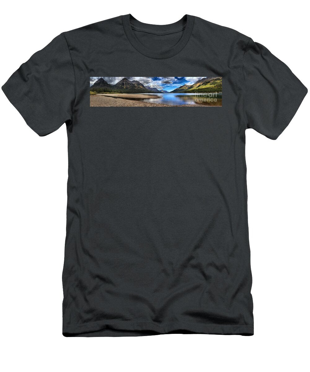 Upper Waterton Panoramic Reflections Adam Jewell T-Shirt
