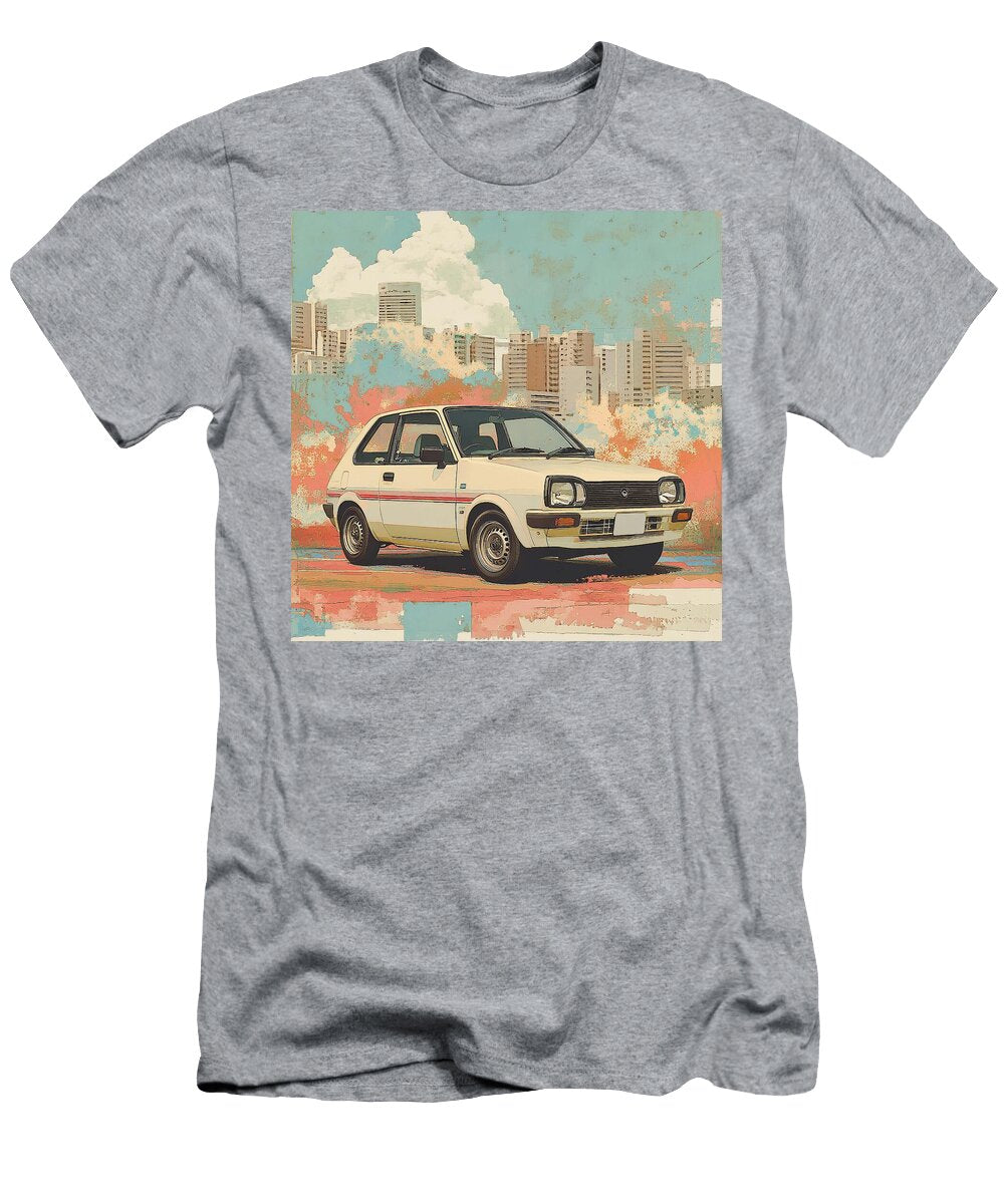 Urban Scene Nissan March 1982 Japan Hatchback Jdm Car Vintage Car Retro Design Grayson Sheppard T-Shirt