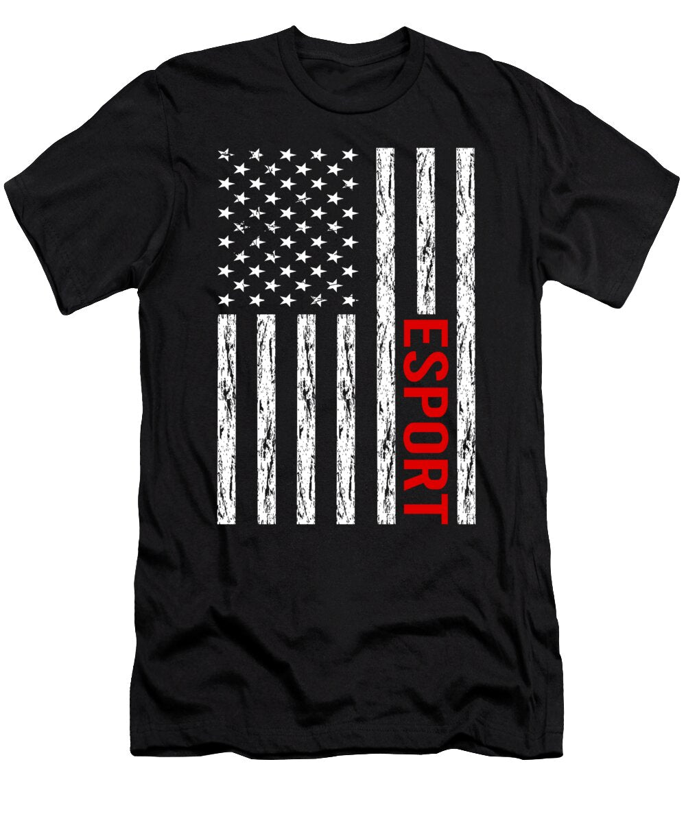 USA Flag Esport Esports Petrona Romero T-Shirt