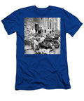 Various Scooters Including Lambretta and Vespa Parked on a Str the Harrington Collection T-Shirt