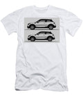 Vehicle Car Cooper Geometric Mini Monochrome Sketch Paceman Auto Minimal Pencil Clint Mclaughlin T-Shirt