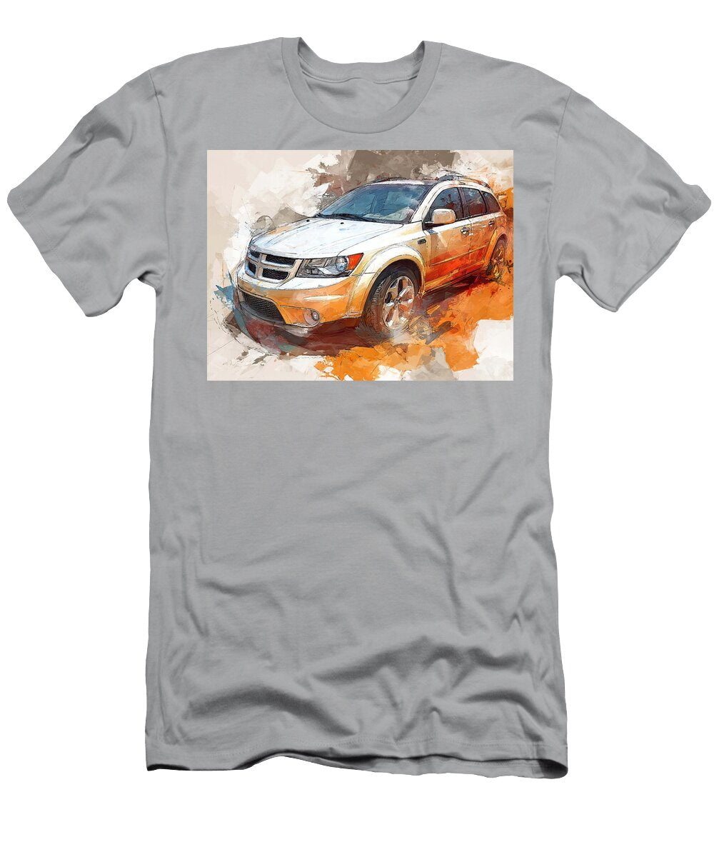 Vehicle Design Dodge Caliber 2007 Hatchback Suv Art Artistic Suv Drawing Hollie Love T-Shirt
