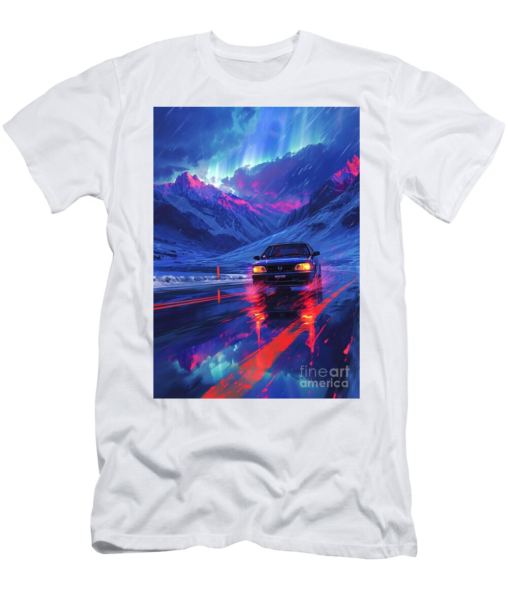 Vehicle Honda Civic Hatchback Nature Effect Clark Leffler T-Shirt