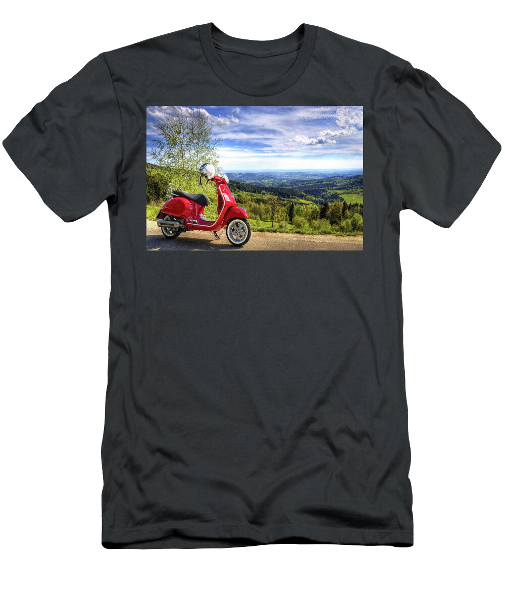 Vespa Country Ride Movie Poster Prints T-Shirt