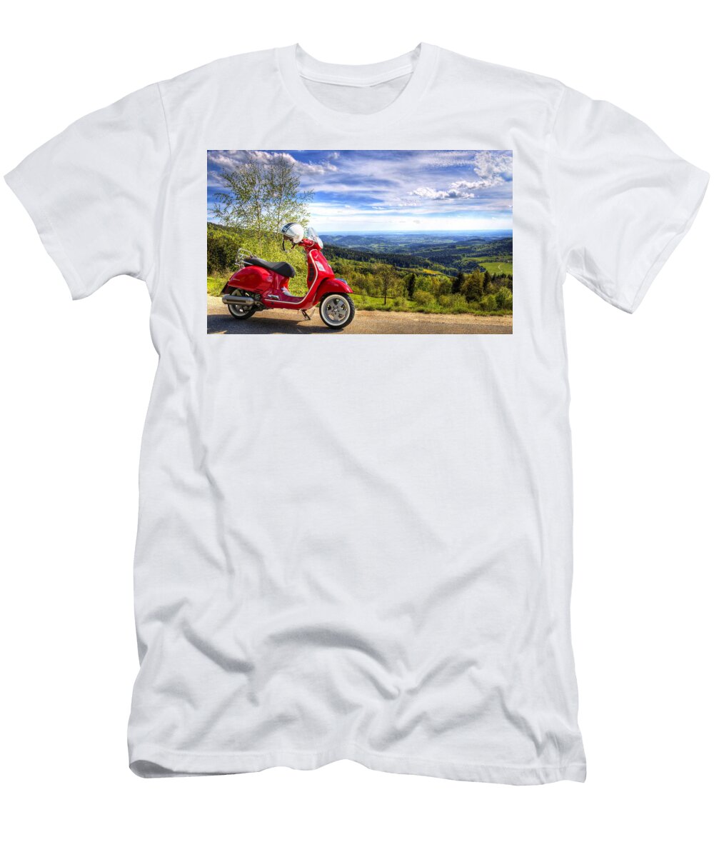Vespa Gts 250ie Straubing Germany Movie Poster Prints T-Shirt
