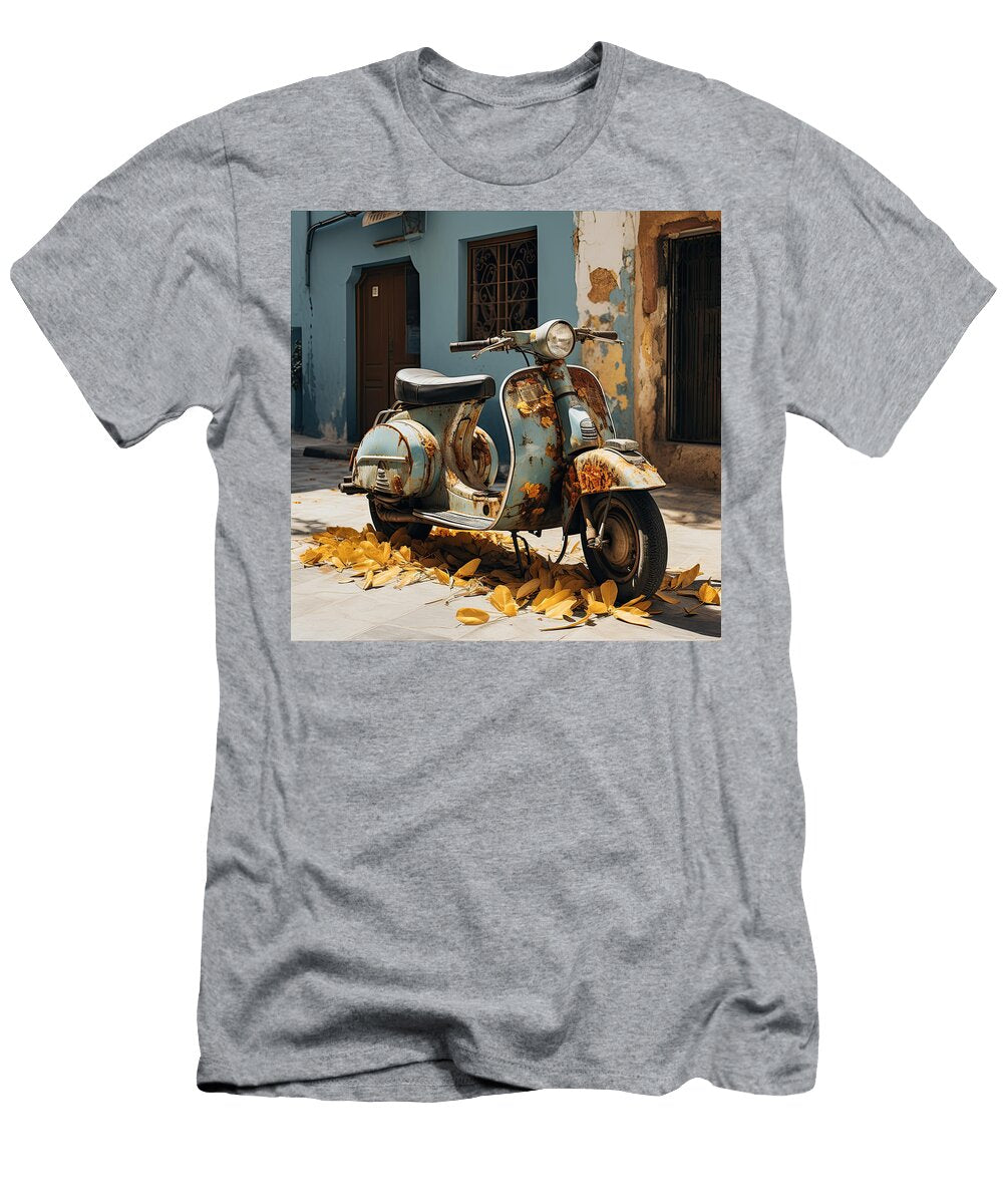 Vespa Italian Scooter N002 Edit Voros T-Shirt