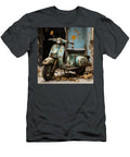 Vespa Italian Scooter N005 Edit Voros T-Shirt