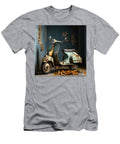 Vespa Italian Scooter N007 Edit Voros T-Shirt