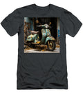 Vespa Italian Scooter N010 Edit Voros T-Shirt