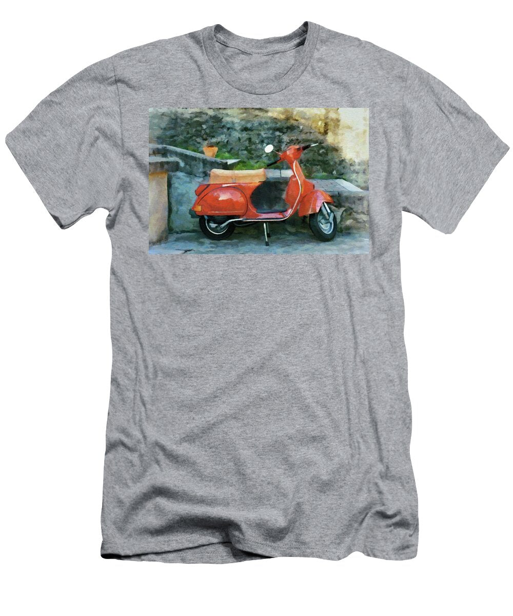 Vespa Parked Jeff Kolker T-Shirt
