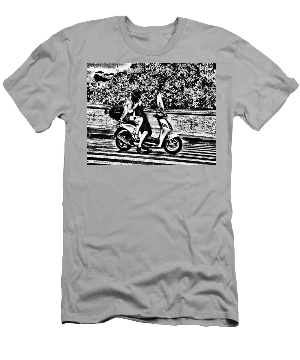 Vespa Romance B W Valentino Visentini T-Shirt