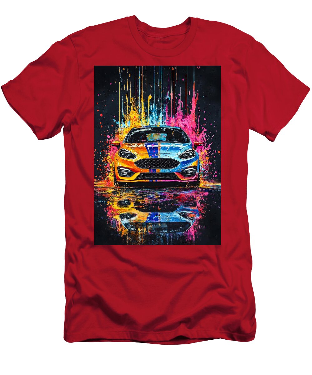 Vibrant Agile Hot Hatchback on the Road Merssi Norely T-Shirt