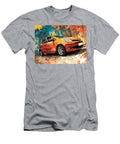Vibrant Car in Urban Setting Toyota Yaris 2006 Hatchback Colorful Art Urban Car Vibrant City Car Art Hollie Love T-Shirt