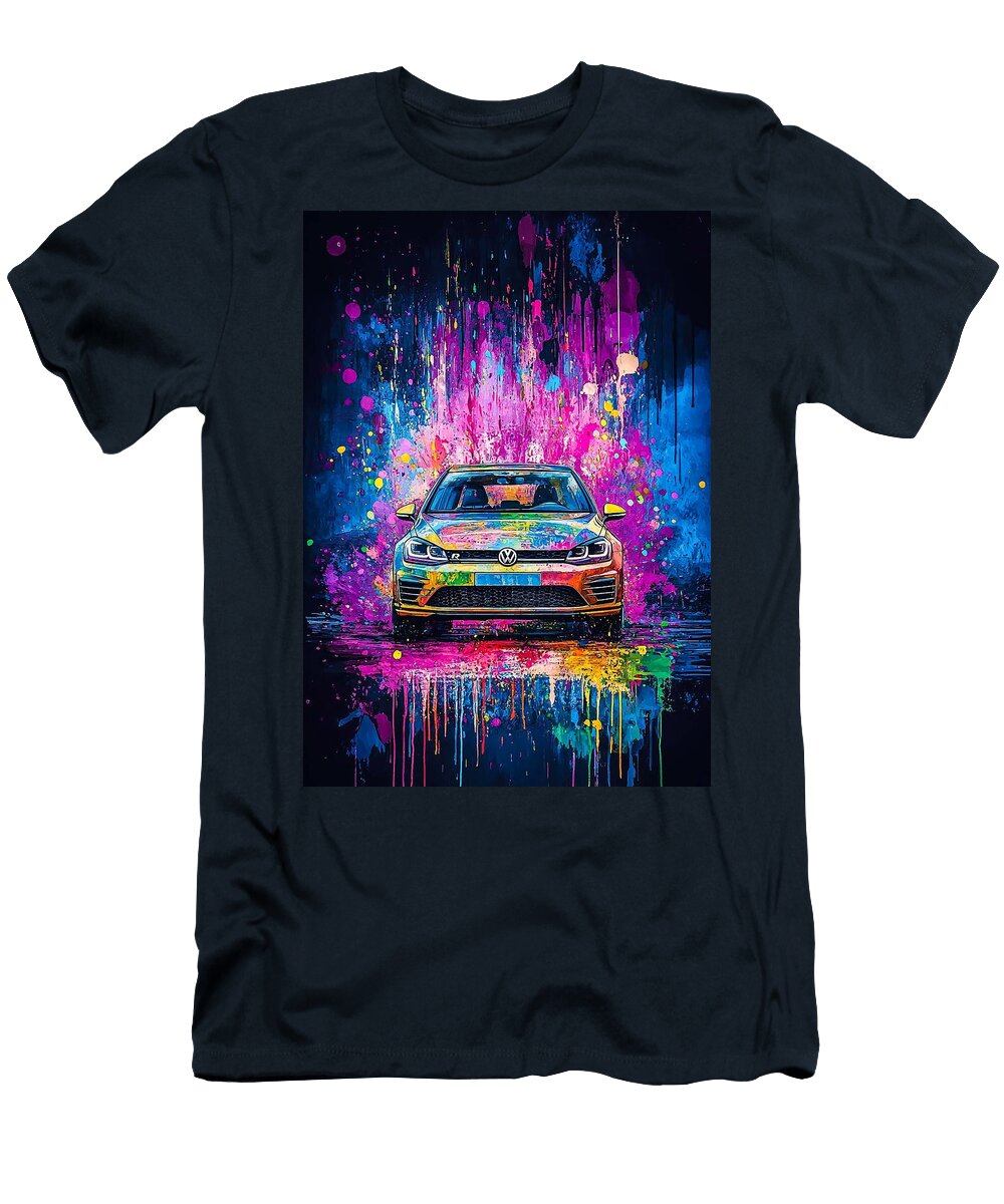 Vibrant Dynamic Performance Hatchback on the Road Merssi Norely T-Shirt