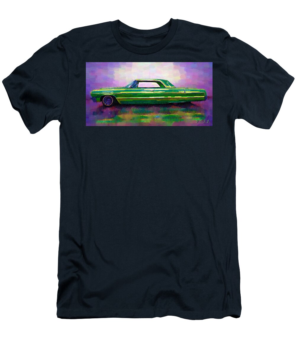 Vibrant Green Classic Car Cuit Meza T-Shirt