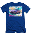 Vibrant Purple Sedan in Abstract Setting Modern Car Toyota Corolla 2023 Sedan Abstract Art Purple Ca Hollie Love T-Shirt